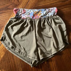 Floral athletic shorts